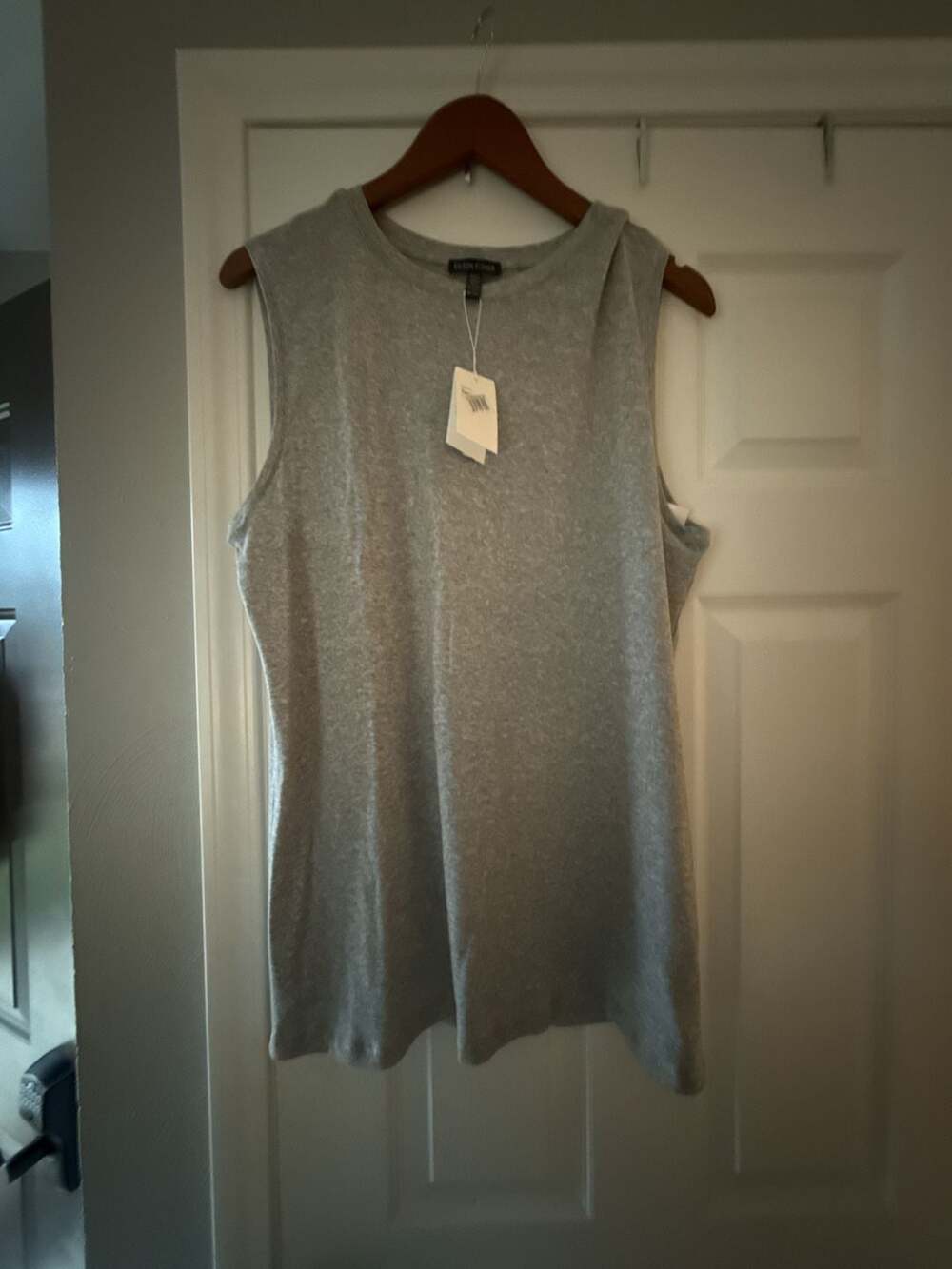 Eileen Fisher Crewneck Tee Size XL/TG Gray Tencel Lyocell Tank Top